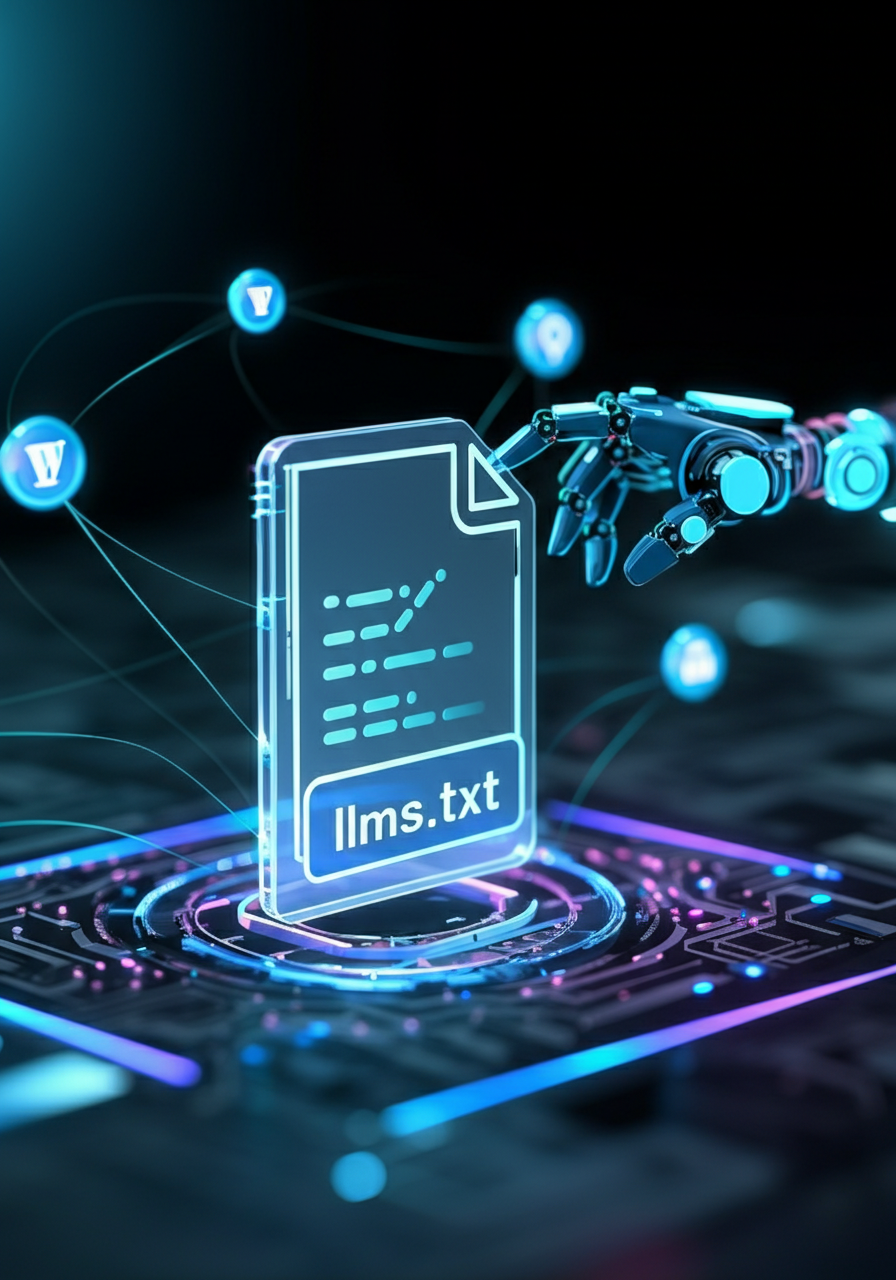 A Nova Fronteira do SEO: Como o Arquivo llms.txt Revoluciona a Automação de Posts no WordPress