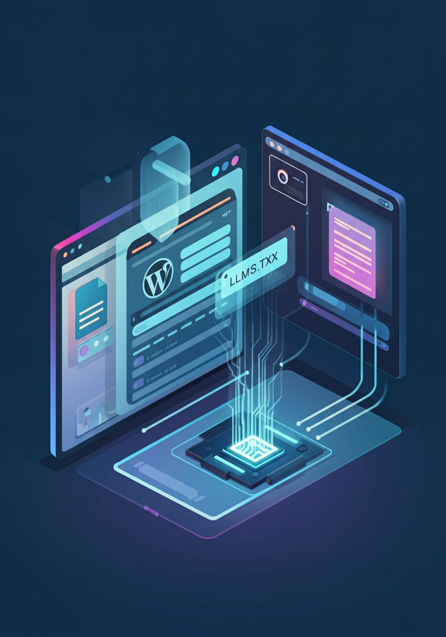 Automação de Publicação para Sites WordPress com Padrão llms.txt e GEO: Como Conquistar Citações em Motores Generativos
