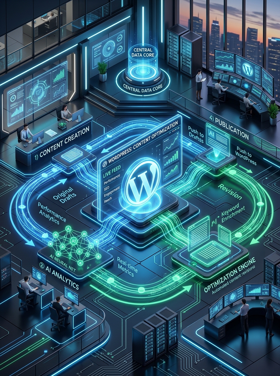 Automação de Publicação de Posts para Sites WordPress com Pipelines de Ciclo Fechado e Combate ao Content Decay
