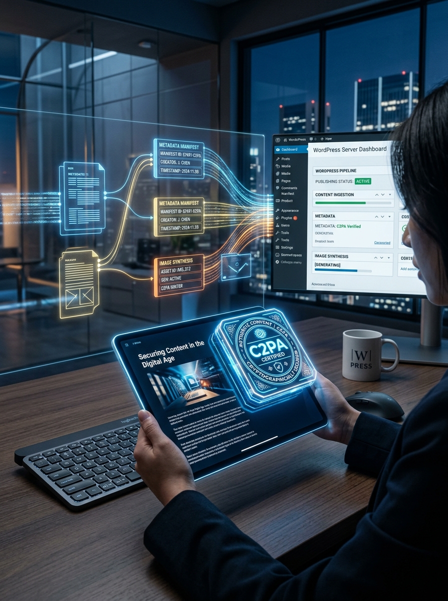 Automação de Publicação de Posts para Sites WordPress com Proveniência C2PA e Certificação de Imagens Sintéticas