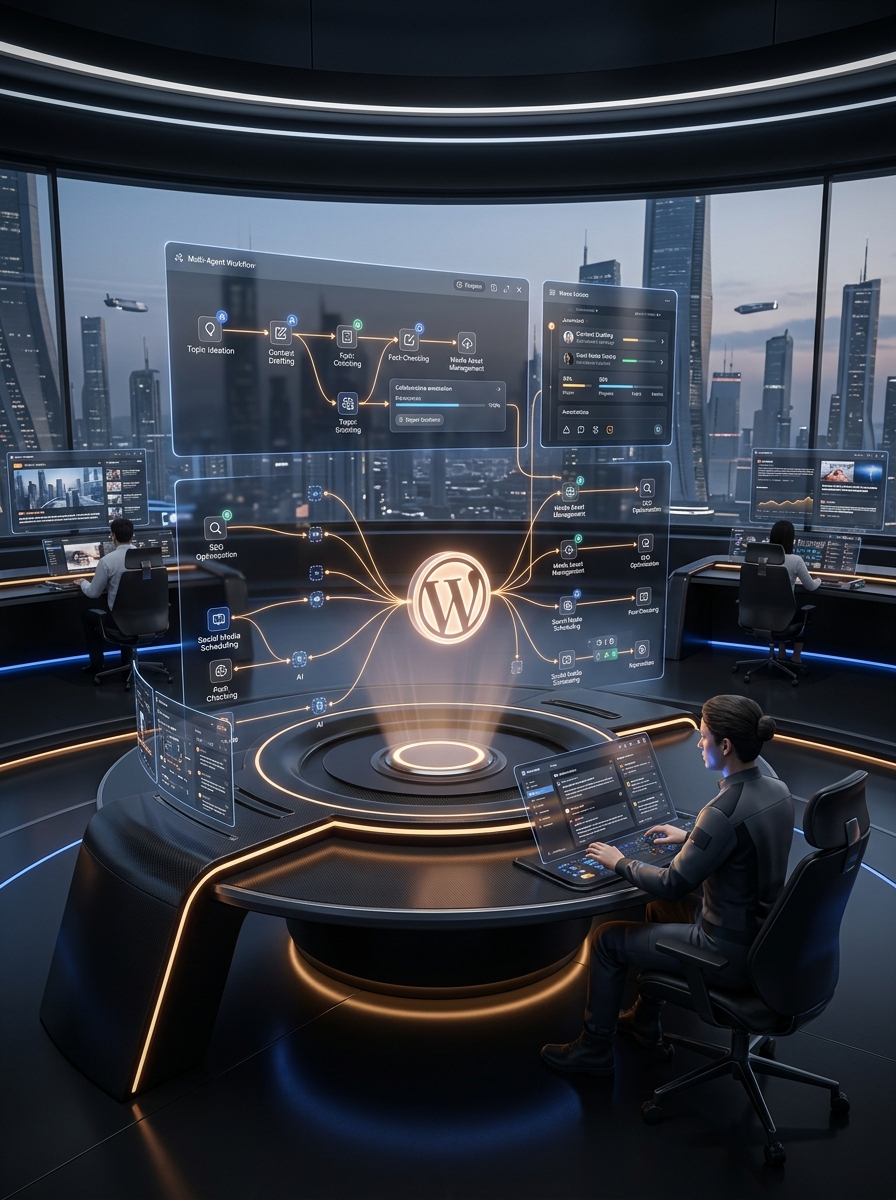 Automação de Publicação de Posts para Sites WordPress com Redes Multiagentes e Governança Editorial