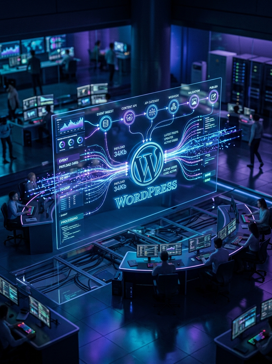 Automação de Publicação de Posts para Sites WordPress com Arquitetura Orientada a Eventos e Webhooks Inteligentes